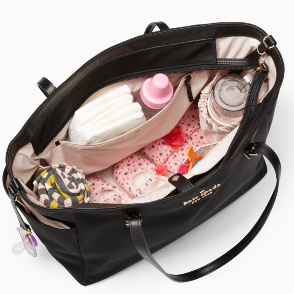 authentic Kate Spade Nylon/Leather Baby Bag/Tote🦋 - Picture 4 of 8